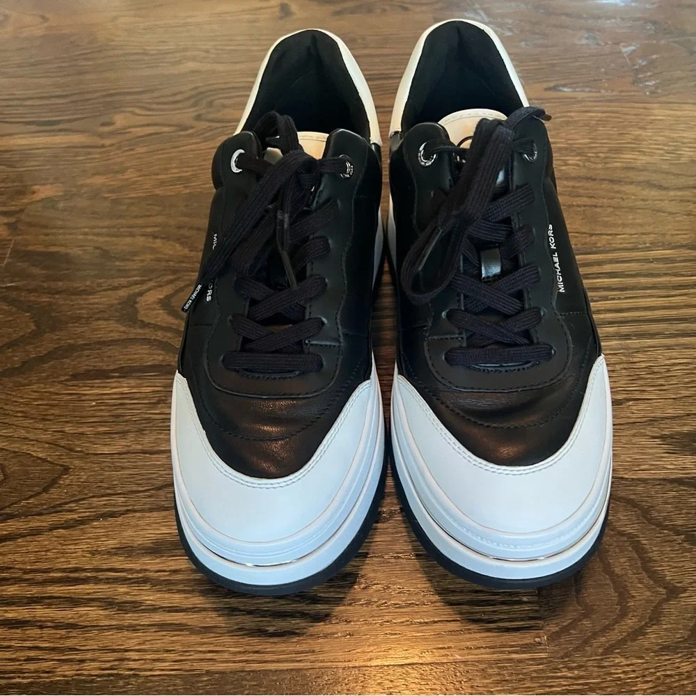Michael Kors Black and White Chunky Sneakers